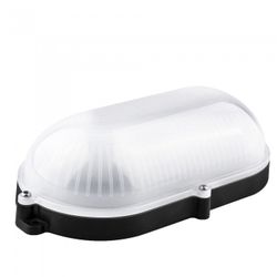 APLIQUE LED OVAL NEGRO EXT.IP65 9W.NEUTR