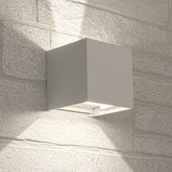 APLIQUE LED PARED 2 PUNTOS DE LUZ NEGRO 6K 4000K