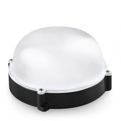 APLIQUE LED REDONDO NEGRO EXT.IP65 12W.F