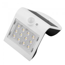 APLIQUE LED SOLAR BLANCO CON SENSOR 2 W