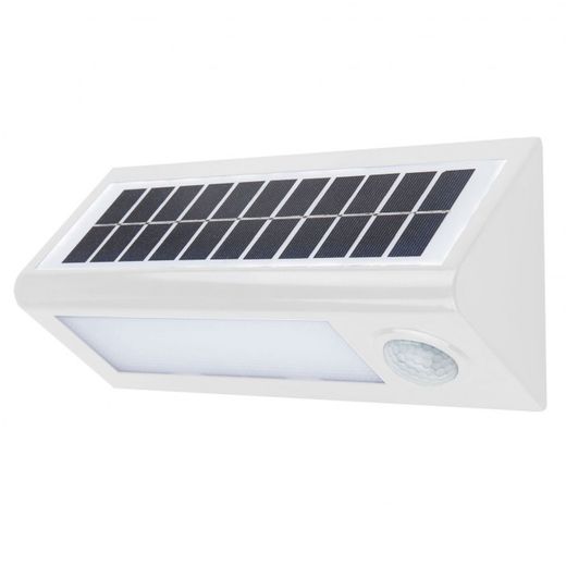APLIQUE LED SOLAR BLANCO SENSOR 27CM 8W