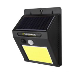APLIQUE LED SOLAR COB SENSOR NEGRO 5W.F