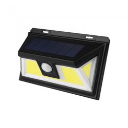 APLIQUE LED SOLAR COB SENSOR NEGRO 7W.F