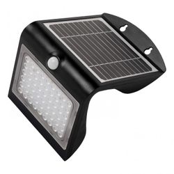 APLIQUE LED SOLAR NEGRO CON SENSOR 4 W
