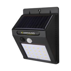 APLIQUE LED SOLAR SENSOR NEGRO 3W.FRIA