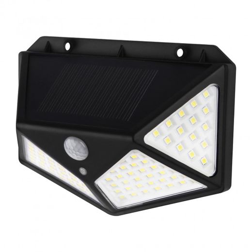 APLIQUE LED SOLAR SENSOR NEGRO 5W.FRIA