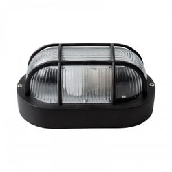 APLIQUE OVAL NEGRO IP54 E27 MAX40W