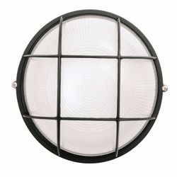 APLIQUE REDONDO, 60W. LUX. IP54. NEGRO LUBECK