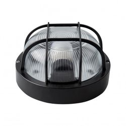 APLIQUE REDONDO NEGRO IP54 E27 MAX40W
