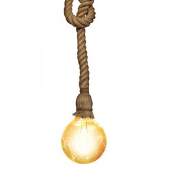 APLIQUE VINTAGE COLGANTE E27 CUERDA 1M