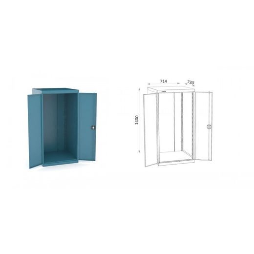 ARMARIO 2 PUERTAS ENBALADO. VACIO