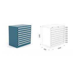 ARMARIO CLASIFICADOR 1020X600X1000MM 123 2 17