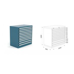 ARMARIO CLASIFICADOR 1020X600X1000MM 123 2 18