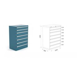 ARMARIO CLASIFICADOR 1020X600X1400MM 123 4 12