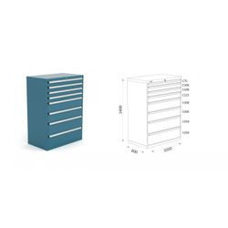 ARMARIO CLASIFICADOR 1020X600X1400MM 123 4 13
