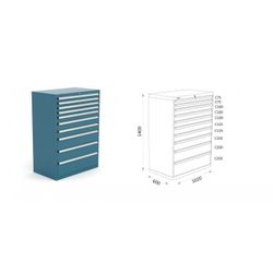 ARMARIO CLASIFICADOR 1020X600X1400MM 123 4 15