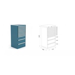 ARMARIO CLASIFICADOR 714X600X1400MM 122 4 17