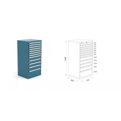 ARMARIO CLASIFICADOR 714X600X1400MM 122 4 18