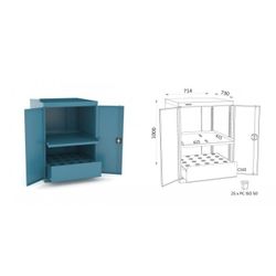 ARMARIO CON PUERTAS 714X730X1000MM 126 2 5