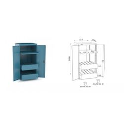 ARMARIO CON PUERTAS 714X730X1400MM 126 4 6