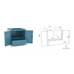 ARMARIO CON PUERTAS 714X730X700MM 126 1 5