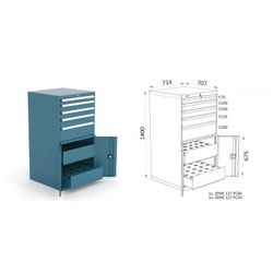 ARMARIO CON PUERTAS/CAJONES 714X730X1400 127 5 6