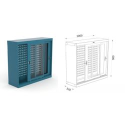 ARMARIO  HERRAMIENTAS PUERTAS CORREDERAS DE METACRILATO 110 10 PC C