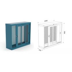 ARMARIO  HERRAMIENTAS PUERTAS CORREDERAS DE METACRILATO 110 10 PC P