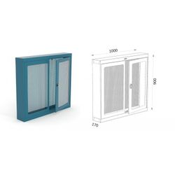 ARMARIO PARA HERRAMIENTAS PUERTAS DE METACRILATO