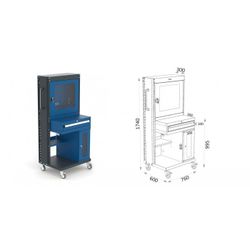 ARMARIO PC 4 RUEDAS (2 CON FRENO) 103 1