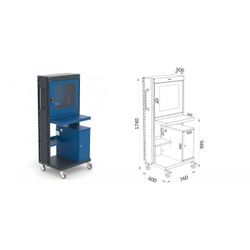 ARMARIO PC 4 RUEDAS (2 CON FRENO) 103 2
