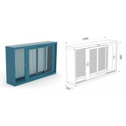 ARMARIO PUERTAS CORREDERAS DE METACRILATO 110 15 PC P