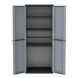 ARMARIO RESINA J-LINE 3 EST. GRIS/NEGRO
