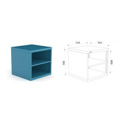 ARMARIO SIN PUERTAS METALICO 115 1 ASP