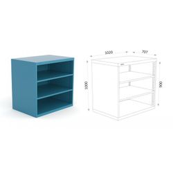 ARMARIO SIN PUERTAS METALICO 119 2 ASP