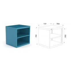 ARMARIO SIN PUERTAS METALICO 122 1 ASP