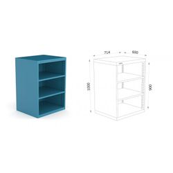 ARMARIO SIN PUERTAS METALICO 122 2 ASP