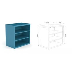 ARMARIO SIN PUERTAS METALICO 123 2 ASP