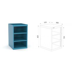 ARMARIO SIN PUERTAS METALICO 136 2 ASP