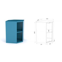 ARMARIO SIN PUERTAS METALICO ESQUINERO 115 4 ASP CA