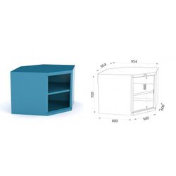ARMARIO SIN PUERTAS METALICO ESQUINERO 122 1 ASP CA