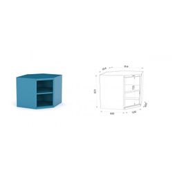 ARMARIO SIN PUERTAS METALICO ESQUINERO 136 2 ASP CA