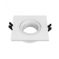 ARO BASCULANTE GU10 CUADRADO BLANCO