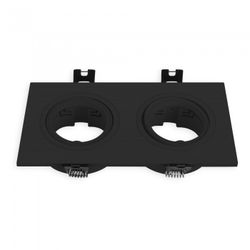 ARO BASCULANTE GU10 CUADRA.DOBLE NEGRO
