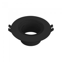 ARO FIJO GU10 REDONDO NEGRO