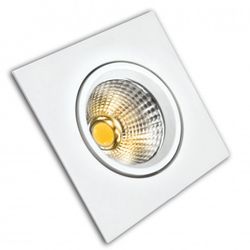 ARO LED COB ALUM.BASC.CUAD.BLANC.5W.FRIA