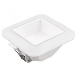 ARO LED CUADRADO BLANCO 3INTENS.8W.FRIA