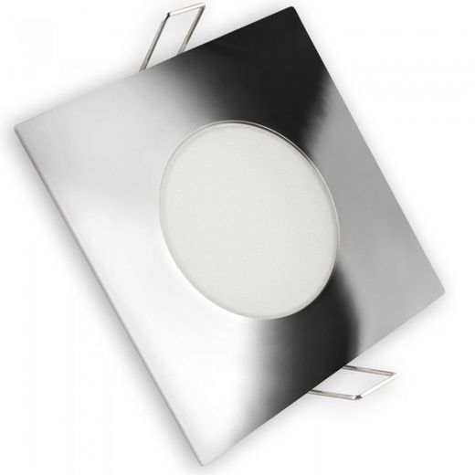 ARO LED FIJO IP65 CUADRADO CROMO 5W.FRI
