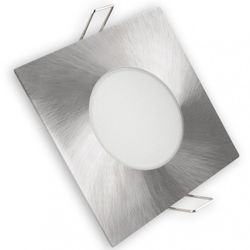ARO LED FIJO IP65 CUADRADO NIQUEL 8W.FRI