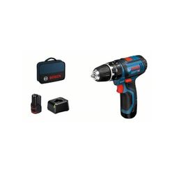 ATORNILLADOR PERCUTOR GSB 12V-15 2 BATERIAS 2.0 AH 2 VELOCIDADES